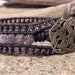 Beaded Leather Cuff Bracelet, Amethyst Stone Luster,  Beaded Leather Wrap Bracelet, Shabby Chic