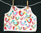 Bright Bird Tank Bib Baby Toddler Girl Boutique Bird theme