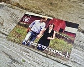 Photo Save the Date: Rustic Mason Jar