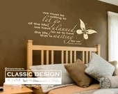 Vinyl Wall Decal - We Must be Willing to LET GO of the Life Planned, for the Life that is Waiting us, Inspirational Joseph Campbell Quote