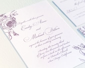 Rose Wedding Invitation Suite