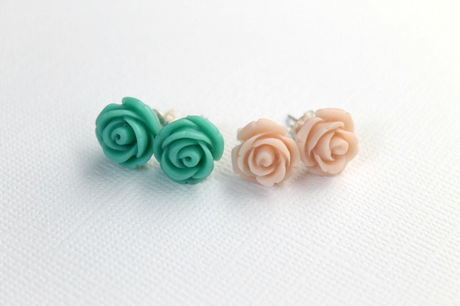 Choose 2 Pairs--Resin Flower Earrings