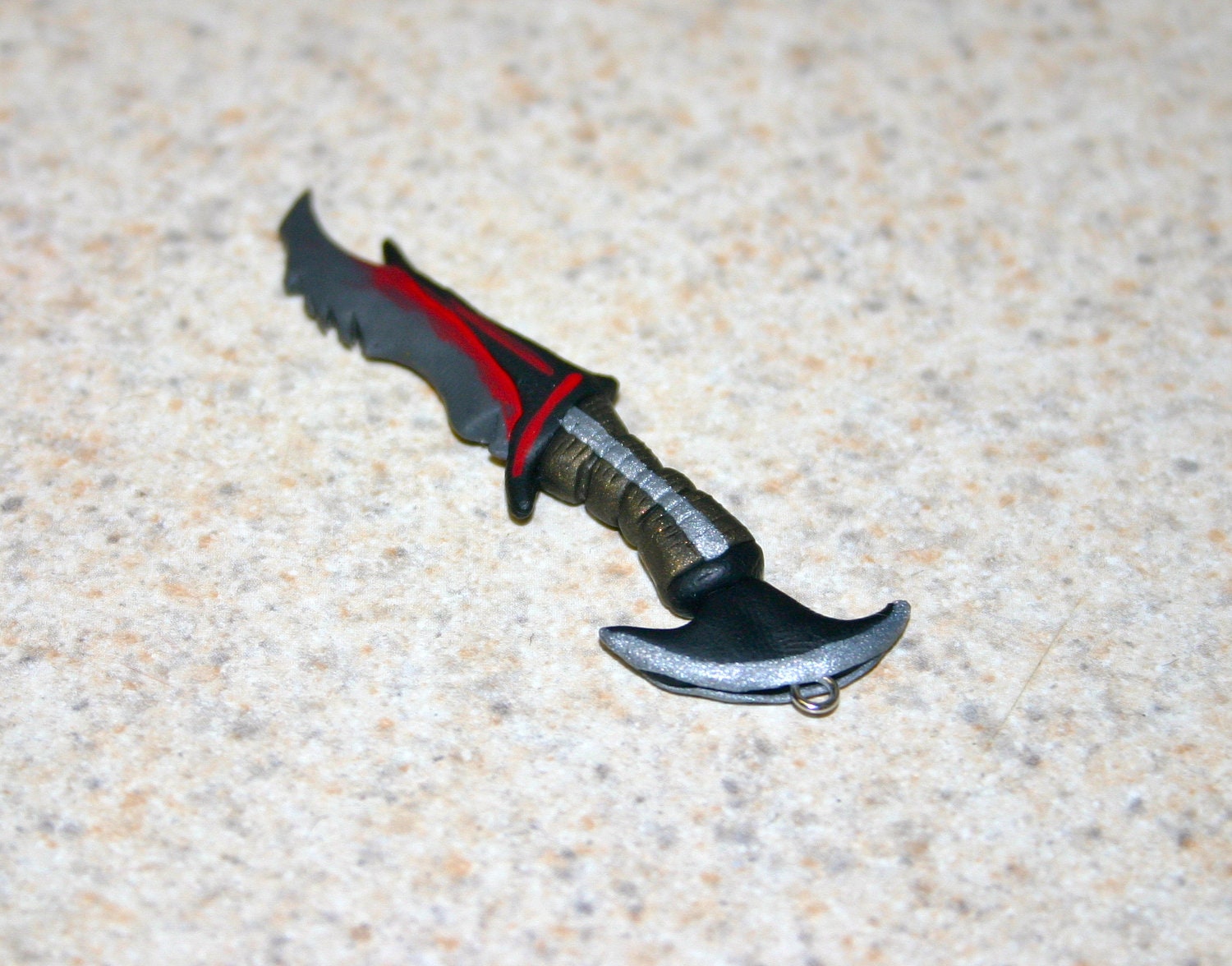 Skyrim inspired Daedric Dagger Keychain