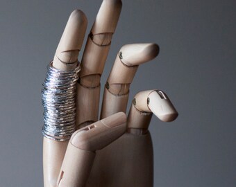 Stacking rings. Set of 3. Sterling silver