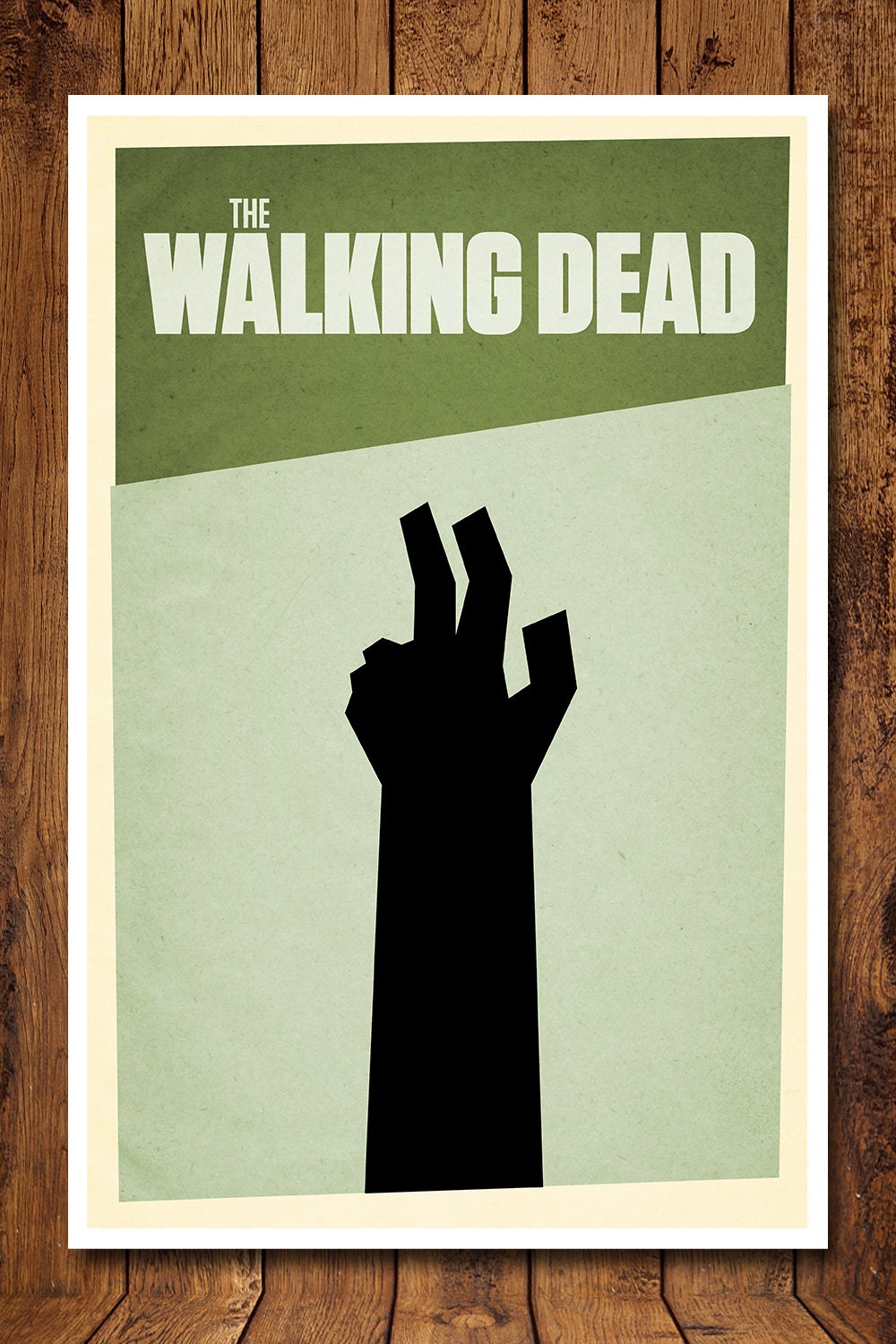 The Walking Dead Minimal Print - Based on the hit AMC TV Show - 11x17