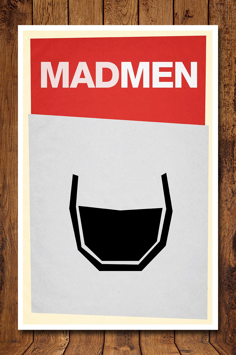 Mad Men Minimal Print - Poster Based on the hit AMC TV Show - 11x17