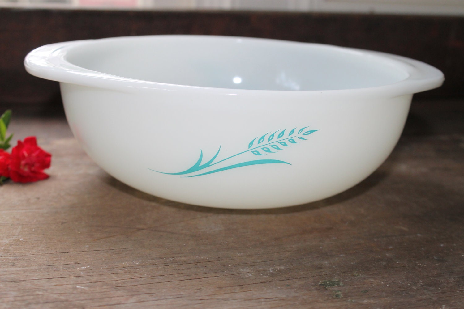 Rare Pyrex "Blue Wheat" Promotional Bowl Number 023 - 1 1/2 QT