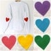Elbow Heart Sweatshirt - multi colors