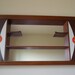 Reserved Vintage Mid Century Modern Turner Mfg. Co. Wall Hanging Shadow Box Wall Shelf   Atomic Eames Era  Turquoise Orange  Mirrior