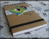 Notebook Music Notepad 'Notes and Records' Vinyl Record A7 spiral bound jotter Muso Stationery