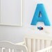 Children Room Letter Decor - Sky Blue Big fabric letter