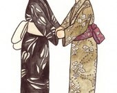 Custom Wedding Illustration - Celebrating Gay, Lesbian, Transgender, and Straight Marriage.