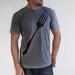 Father's Day Gift - Mens Foodie t shirt - S/M/L/XL - fork screen-printed, American Apparel slate grey tshirt, gift for dad