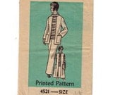 1980s Vintage Sewing Pattern Mail Order 4521 Plus Size Jacket, Turtleneck, Pants, Skirt Dress Size 44 Bust 48 80s
