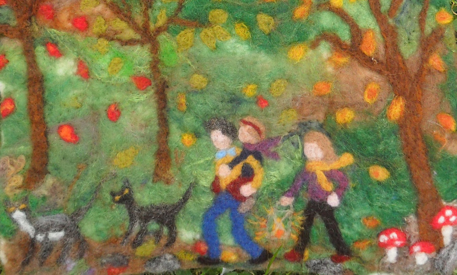 Autumn Walk Waldorf Wallhanging Made to Order