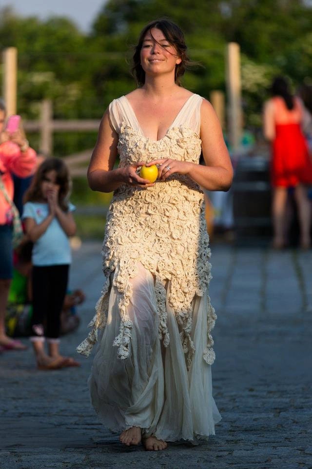 The Kamilla Crochet Flower Wedding Gown