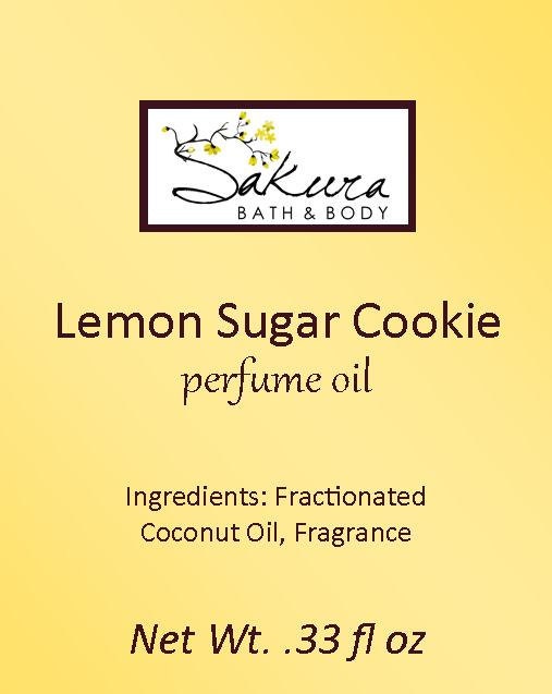 Lemon Sugar Cookie Roll On Perfume Oil - Lemon Vanilla Cake
