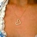 Gold Heart Pendant - Handmade 14K Gold Filled Heart Necklace