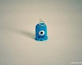 Amigurumi Monster // Blue // Stitch Marker // Charm // Micro Crochet