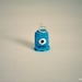 Amigurumi Monster // Blue // Stitch Marker // Charm // Micro Crochet