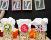 Birthday Party Circle Decals (2 Inch) from the Little Chef Cooking DIY Printable Collection by Spaceships and Laser Beams