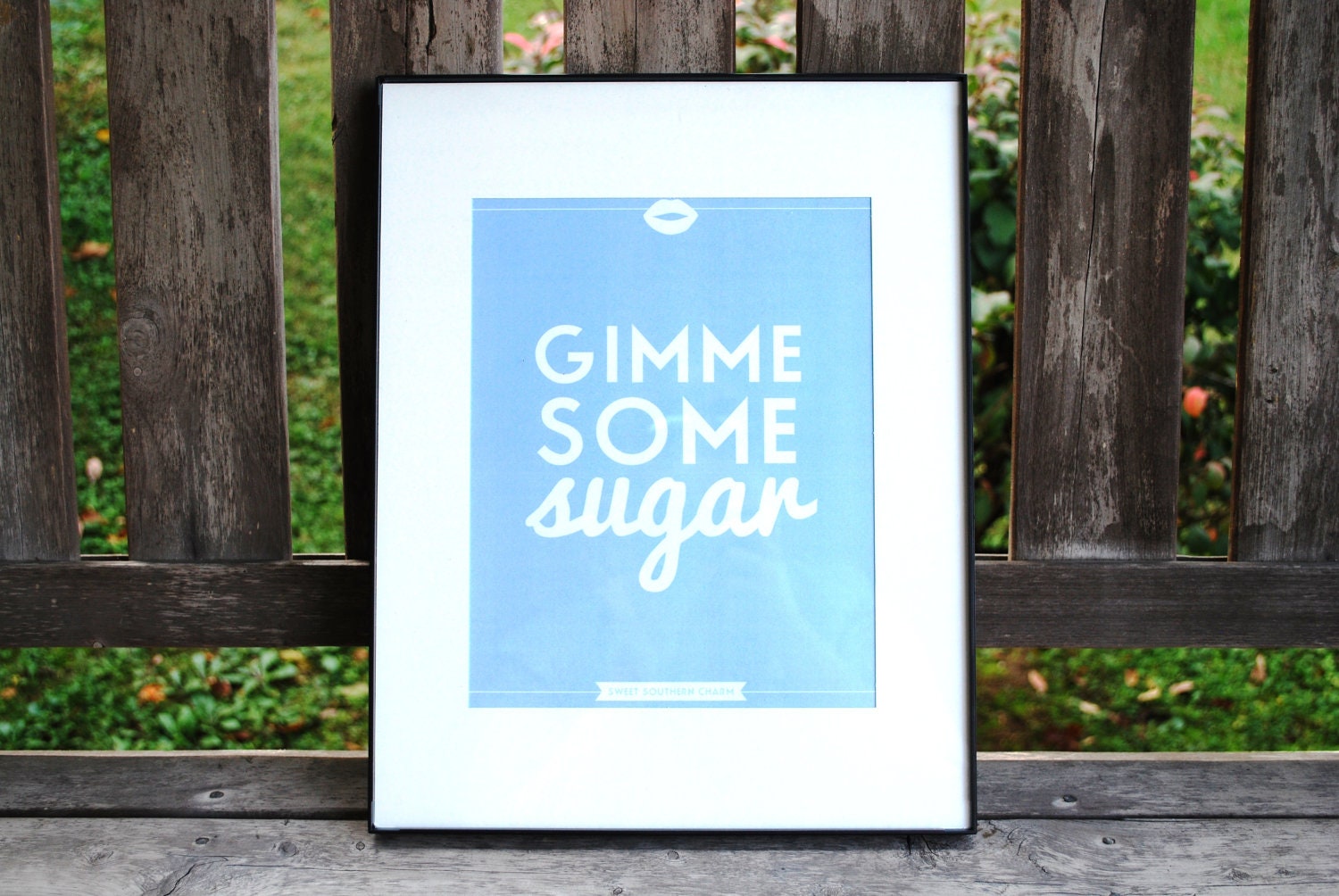 Southern Sayings: 8 x 10 Gimme Some Sugar Print - Sweet Southern Charm Wall Art