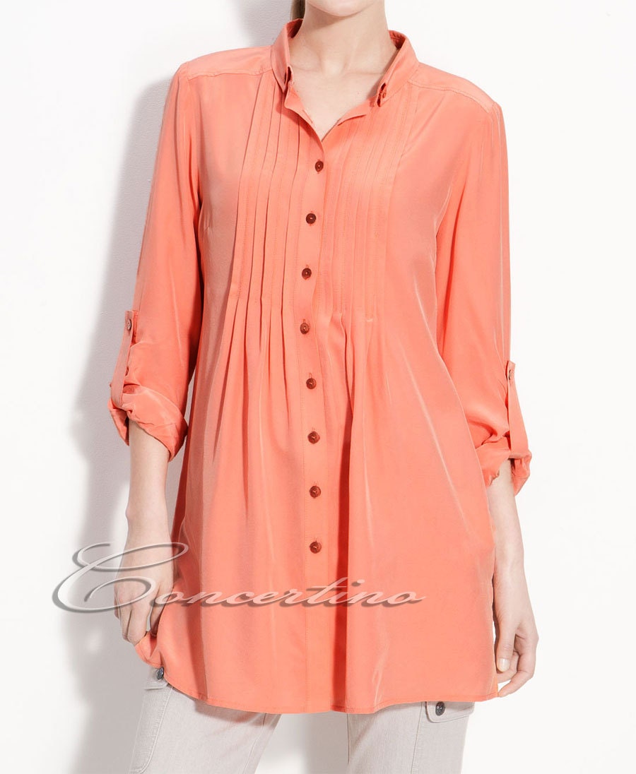 Plus Size Top 1X 2X 3X Custom Made Womens Top Shirt Cotton Long Sleeves Shirt Tunic