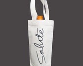 Recycled Cotton Canvas Wine Bag - Salute