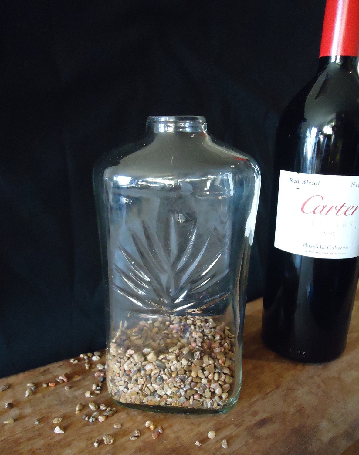 Southwestern Agave Tequila Bottle Vase