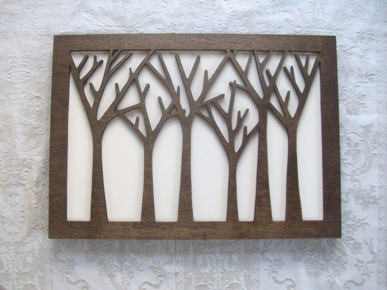 Tree Forest Wood Wall Decor Art by elwoodworks on Etsy