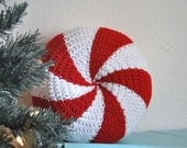 Peppermint  Pillow Cushion Christmas Home Decor Photo Prop Candy