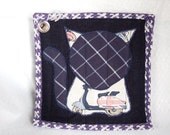Tenth Life Scooter Kitty  Pot Holders