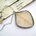 Golden Leaf Necklace - a real skeleton leaf set under glass