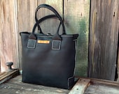 Rustic Leather Tote Hand stitched by Feral Empire