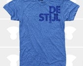Men T-Shirt: De Stijl - Athletic Blue T-Shirt