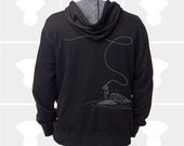 Men Hoodie: Fly Fishing - Zip Up Hoodie