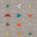 Mod-Century triangle burst fabric - three variations - FREE US SHIPPING