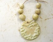 Spoken Flight Butterfly Pendant and Bead Set from Porcelain Clay