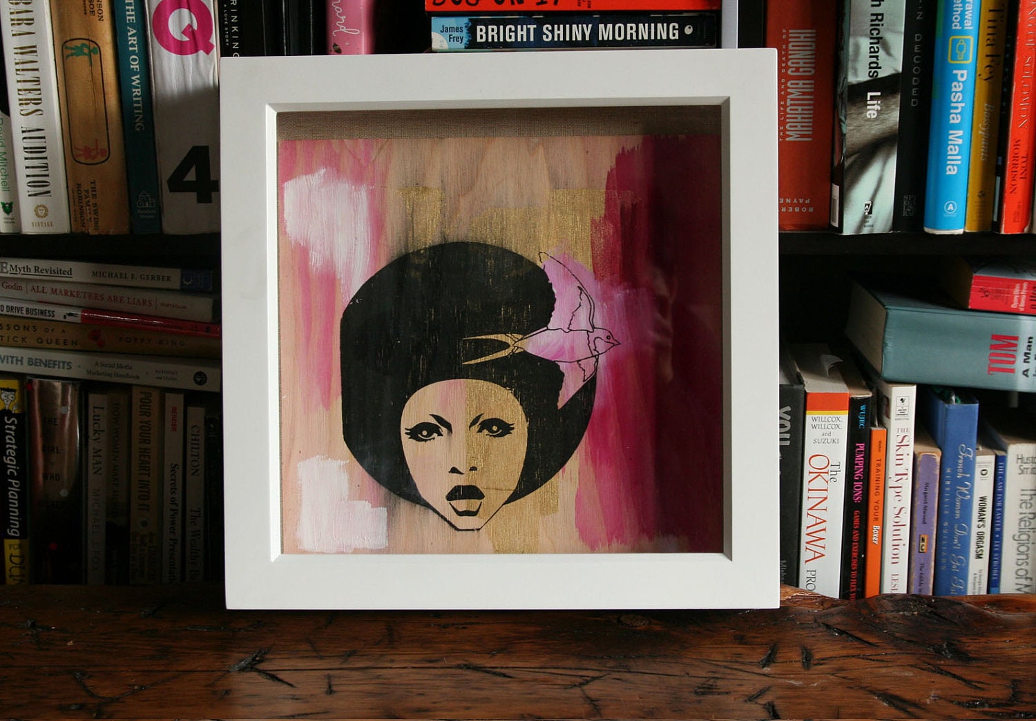 Lady Bird Print on Wood- 03