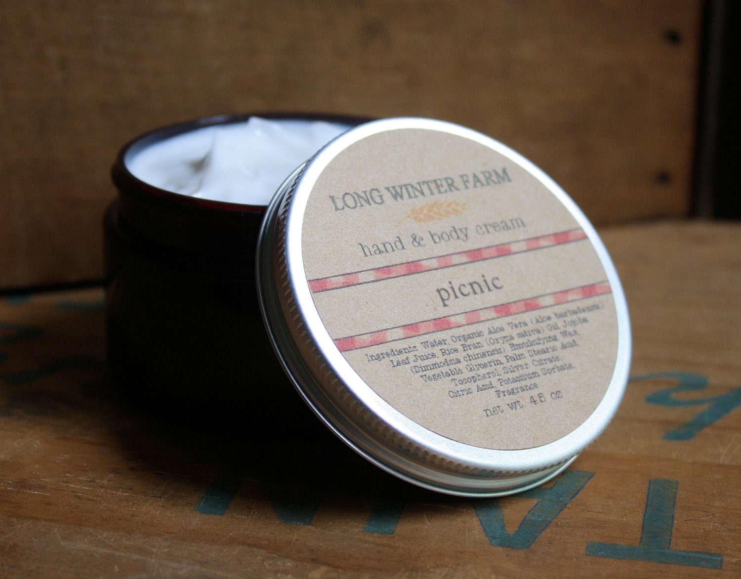 Picnic Skin Cream with Organic Aloe Juice hand body Lotion