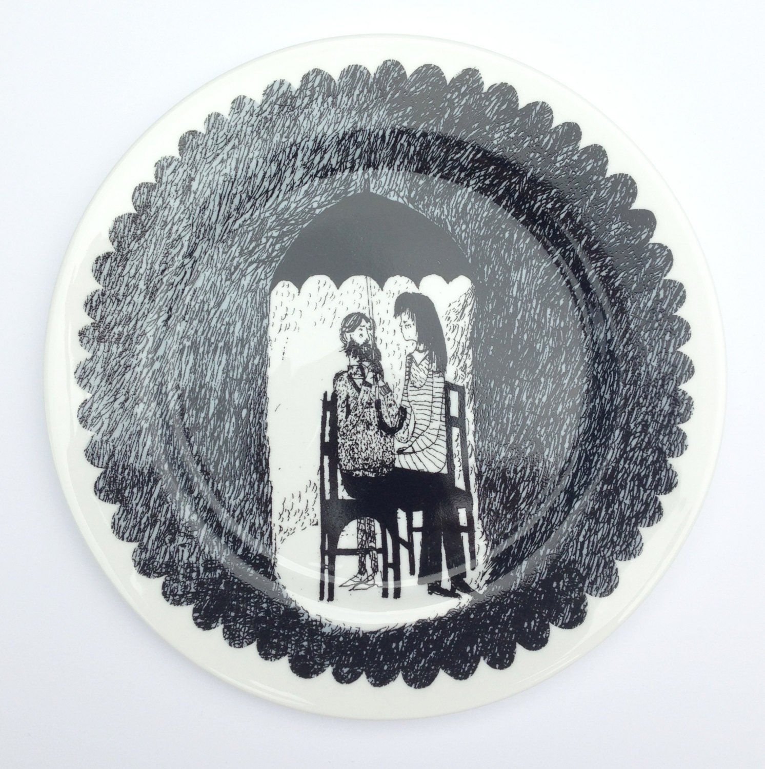 Umbrella Ceramic Plate