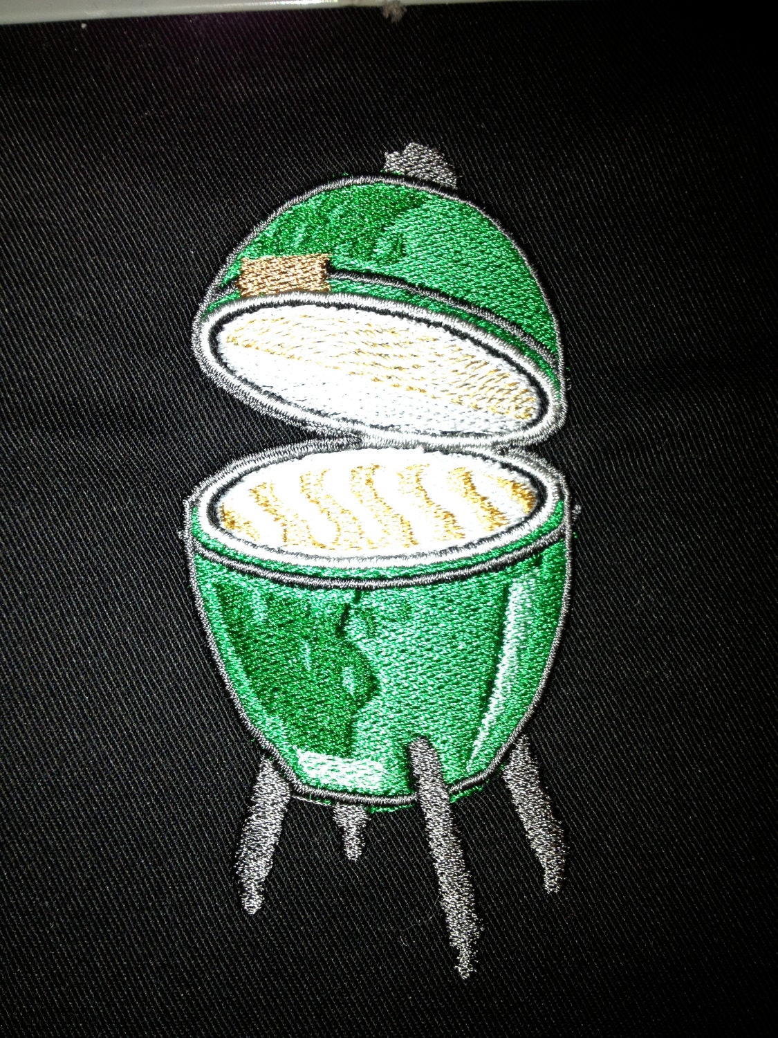 Green Egg BBQ Apron Embroidery Grill 34" Full Size Apron Made to Order