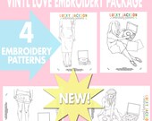 Vinyl Love Embroidery Pattern Package