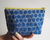 Zipper Pouch Screenprint Original Design Hand Printed