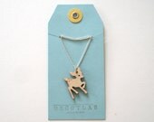 Wood Fawn Pendant