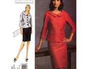 Badgley Mischka jacket and skirt sewing pattern Vogue 1037 American Designer Sz 6 to 12