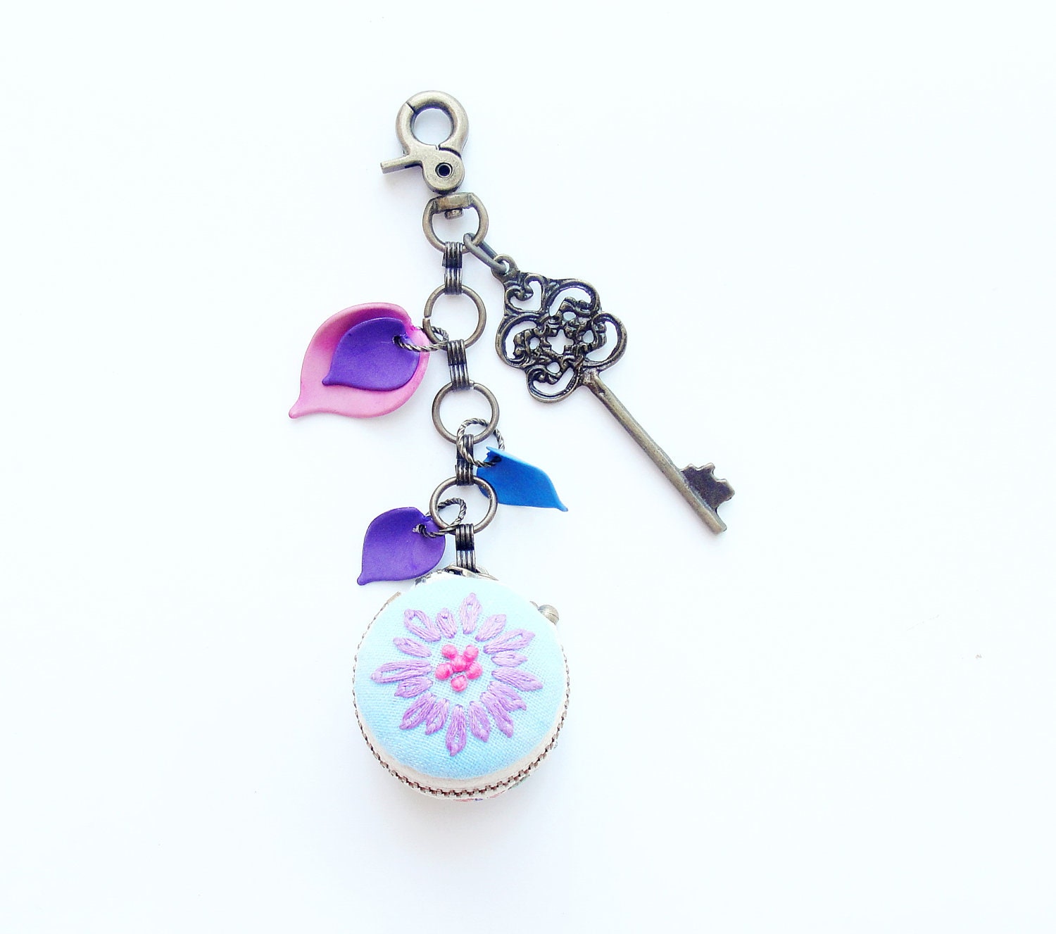 Macaron Coin Purse Keychain / Bagadornment