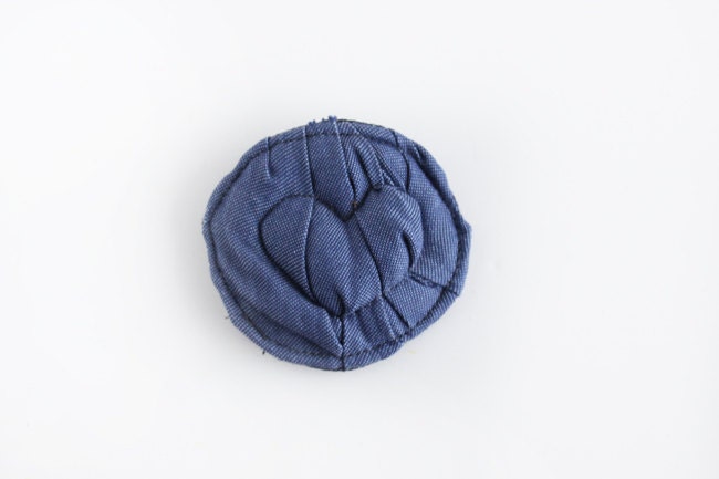 Chambray Heart Brooch