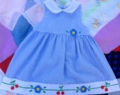 Seersucker 80s Dress 3T