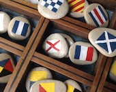 NAUTICAL ROCKS...personalized painted stones,pebbles,ship boat, wedding supplies,name keepsake,gift guide